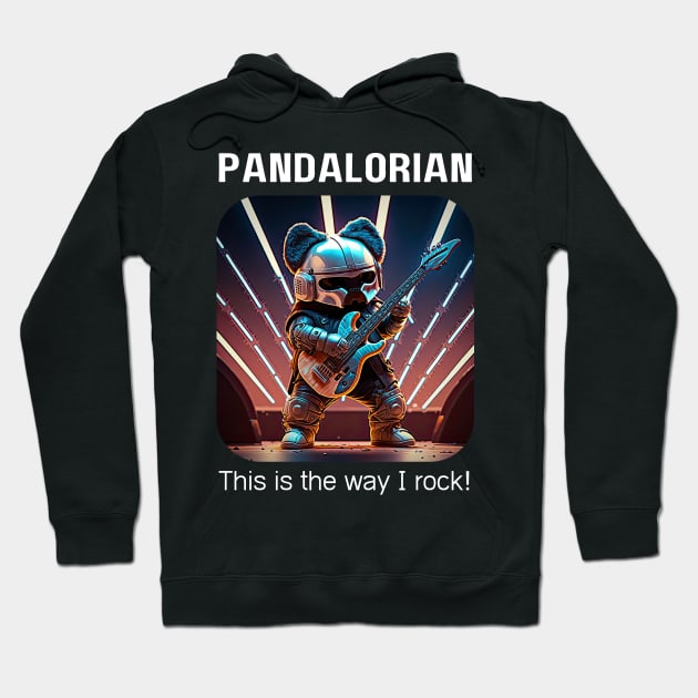 The Pandalorian - Rock is the way! v1 Hoodie by AI-datamancer